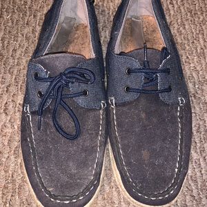 Men’s Size 10.5 Navy Blue Boat Shoes